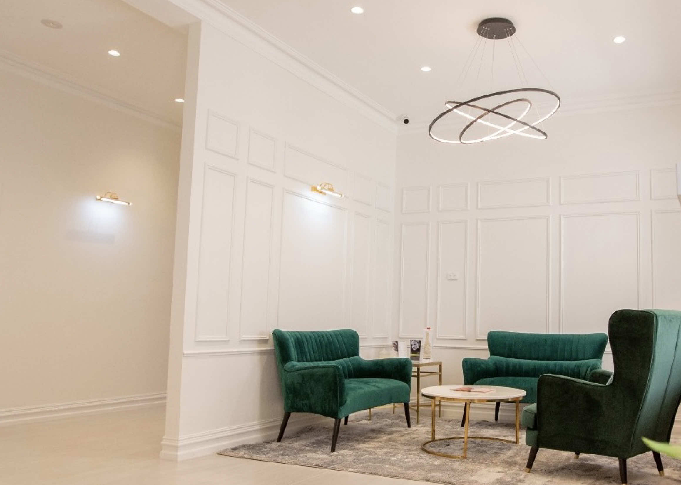 Photo of the electrical work completed at the Lime Tree Clinic